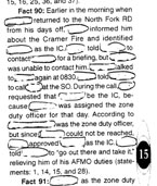 Cramer Fire report fact 90, July, 2004